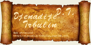 Đenadije Trbulin vizit kartica